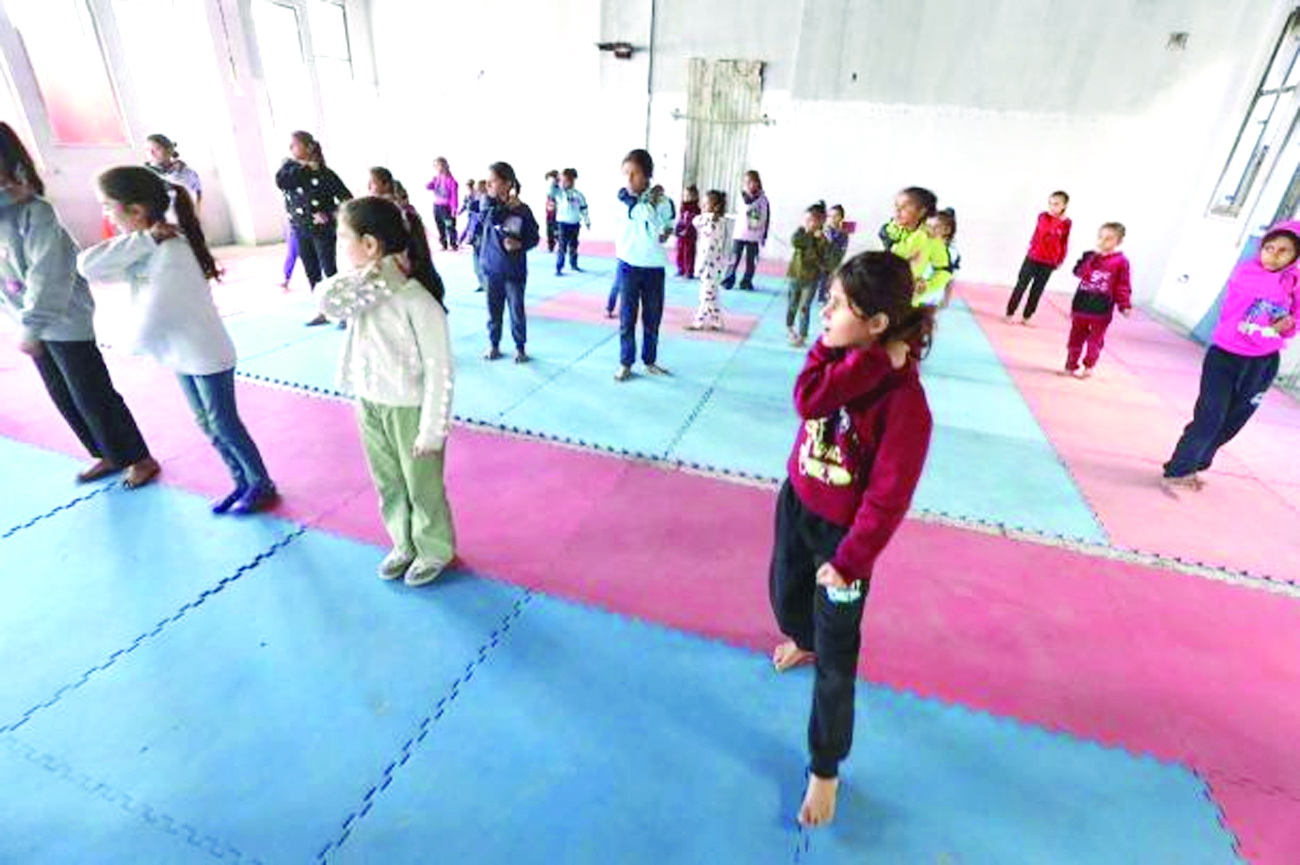 આતંક પછી, અલ-મુશ્તાલ સ્પોટ્‌ર્સ ક્લબગાઝામાં બાળકોને સ્વસ્થ થવામાં મદદ કરે છે